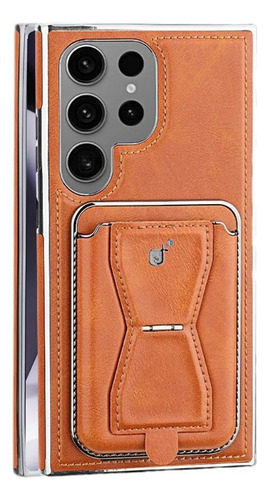 Capa De Couro Galvanizado Para Samsung Galaxy