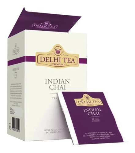 Te Delhi Tea Indian Chai X 20 Saquitos 