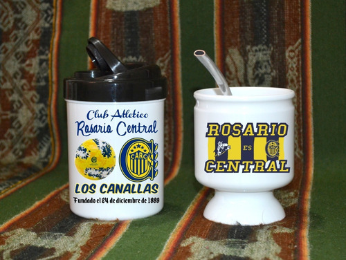 Mate + Yerbera + Bombilla // Rosario Central