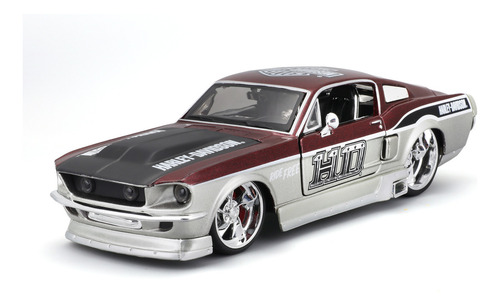Ford Mustang Gt 1967 - Harley-davidson Hd Custom 1/24 Maisto Plata