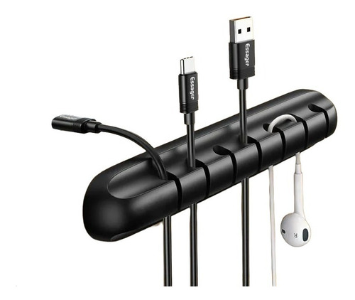 Pack De 2 Organizador De Cables Para Escritorio Con Adhesivo