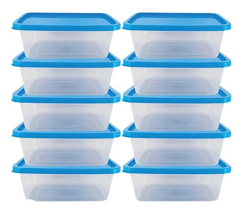 Pote Marmita Kit 10 Potes 1500ml Bpa Free Tipo Hermetico