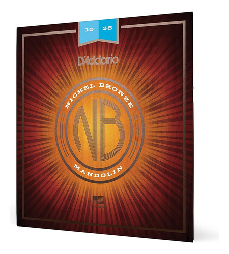 D'addario Nbm1038 Níquel Bronce Mandolina Cuerdas, Ligero, 1