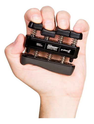 Gripmaster Ejercitador De Dedos Heavy Entrenador De Mano Color Negro