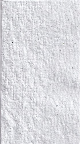 Tarjetas Personales De Papel Reciclado Artesanal X50u Blanco