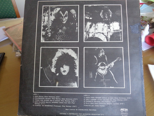Kiss En Vivo Parte 1 Disco Lp Vinilo Unico Edic. Argentina (Usado)