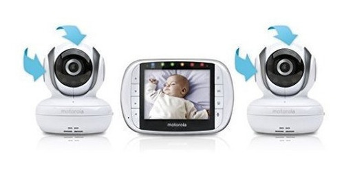 Motorola Video Baby Monitor Con 2 Camaras 35 Pulgadas De Pan