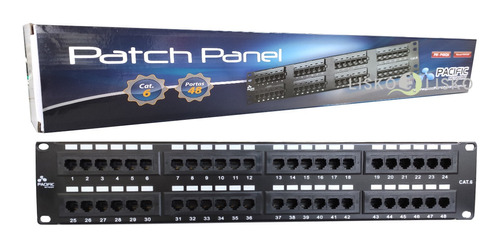 Patch Panel 48 Portas Cat6 Pacific Network