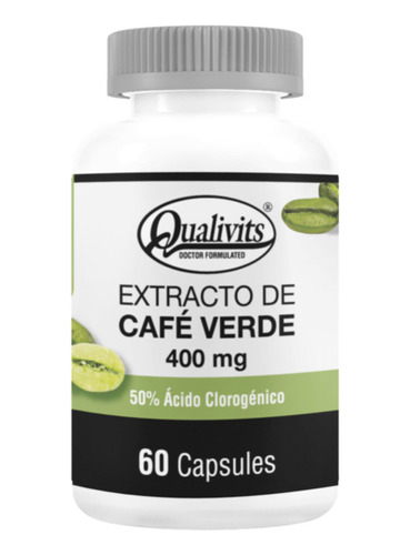Qualivits® | Café Verde | 400mg X 60 Cápsulas | Adelgazante 