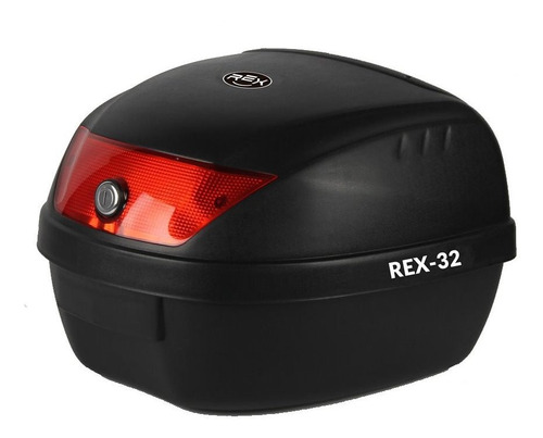 Maleta Moto Rex E-32 Negra 28 Litros