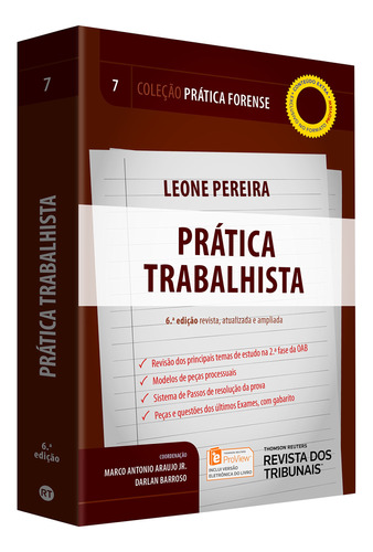 Livro Prática Trabalhista Volume 7 Coleção Prática Forense