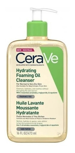 Nuevo! Limpiador Aceite Espumoso Hidratante | Cerave | 473ml