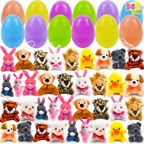 36 Huevos De Pascua Prerellenos Con Juguetes De Peluche Para