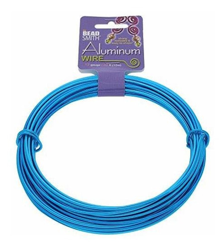 Alambre De Aluminio Para Joyeria Azul 12 Mt Beadsmith