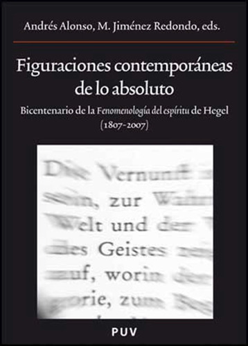 Figuraciones Contemporáneas De Lo Absoluto, De Es Varios Y Otros. Editorial Publicacions De La Universitat De València, Tapa Blanda En Español, 2009