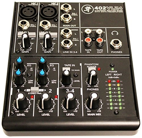 Mackie 402vlz4 4 Channel Ultra Compact Mixer With High Qua