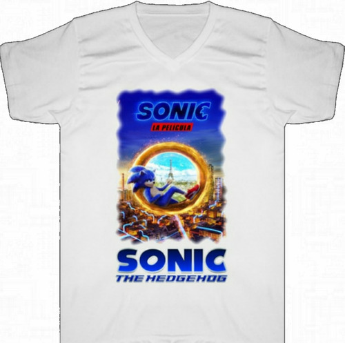 Camiseta Sonic Pelicula Gamer Bca Tienda Urbanoz