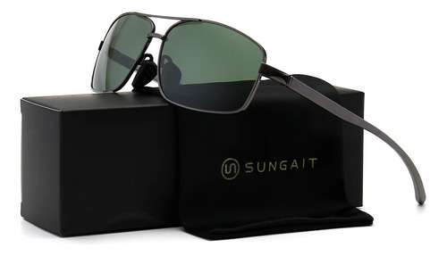 Sungait Gafas De Sol Polarizadas Rectangulares Ultraligeras.