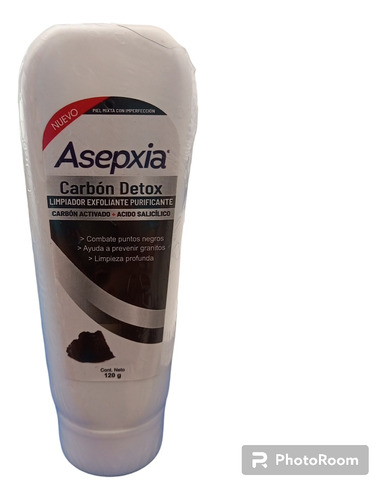 Exfoliante Facial Asepxia Detox Carbon + Salicilico 120 Gr