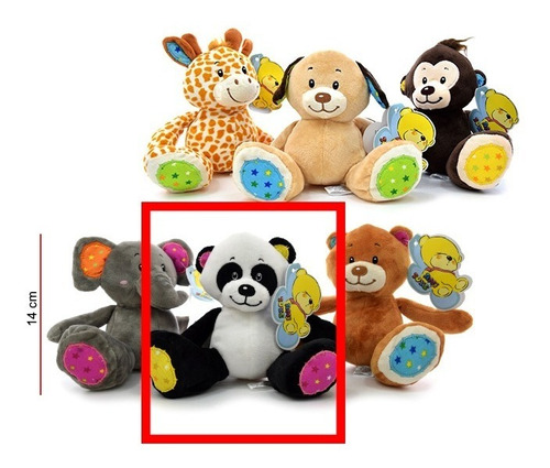 Animalitos Tiernos De Peluche Jirafa Elefante Mono Oso Panda