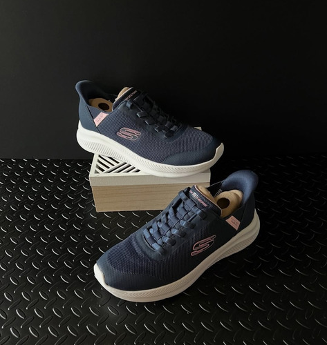Tenis Skechers Swift Fit Memory Foam Para Mujer Talla 24 Y 25cm 897930/nvy