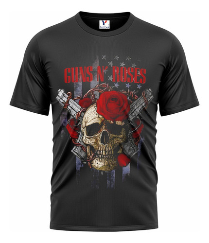 Playera Guns N' Roses, 100% Algodón M16