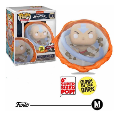 Funko Pop Aang Avatar State Element 6 Inch #1000 Exclusive (Usado)