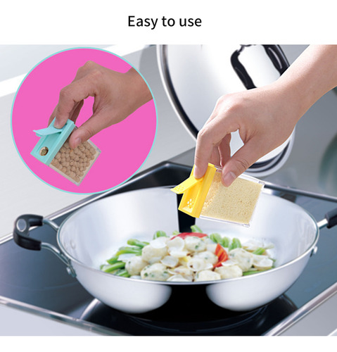 Set De 6 Tarros Mezcladores De Especias De Plástico Con Tapa