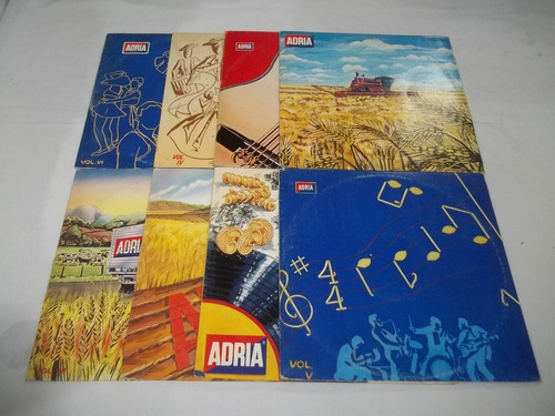 Lp Vinil - Adria - Coletaneas Disco Promocional - 8 Discos