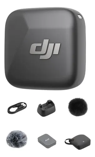 Microfone Dji Mic Mini 1 Tx Clip On Bluetooth Portátil Preto