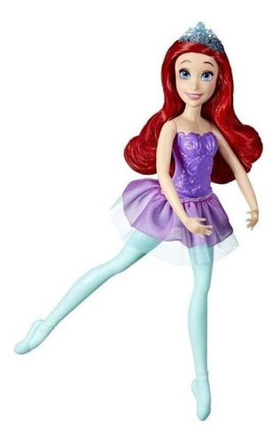 Boneca Disney Princesa Ariel Com Tutu E Sapatilha De Ballet