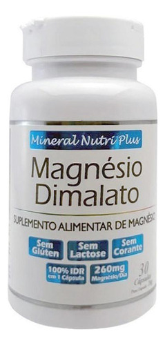 Magnésio Dimalato Mineral Nutri Plus Quelato