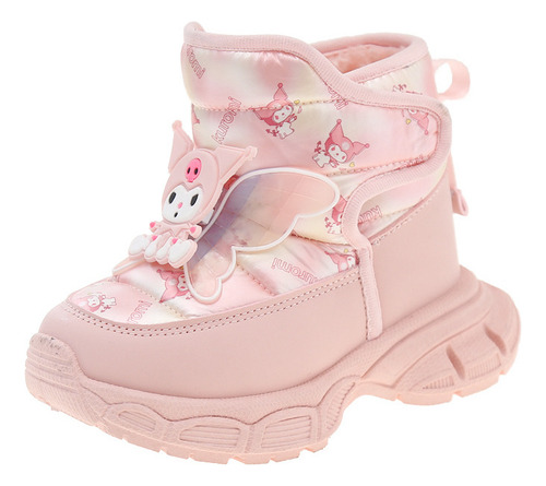 Niñas Dibujan Lindas Botas De Nieve En Invierno