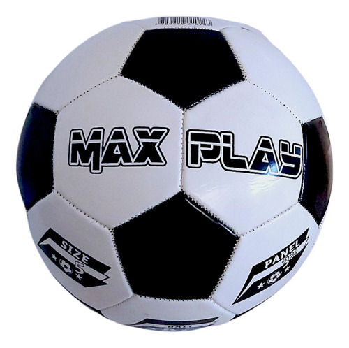 Pelota De Fútbol Número 5 Max Play Color Negro y blanco