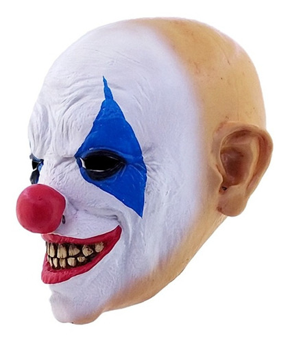 Máscara De Payaso Clown Smile Disfraz Halloween Color Blanco
