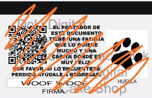 Plaquina Ine Identificación De Mascotas Imprimible