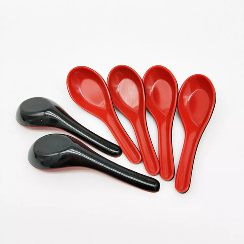 Baidai 15 Cucharas De Melamina Asiática, China, Won Ton, Xl