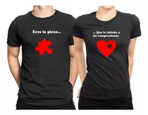 Comprar Playeras Dúo Pareja Para Novios Esposos Amigos 2 Piezas