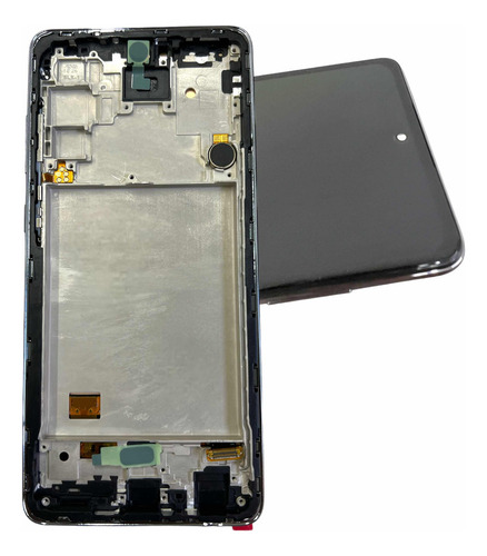 Sjpm Frontal Tela Display Aro A72 A725 Amoled Borda