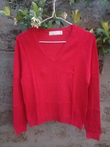 Sweater Hilo Rojo Zara Manga Larga