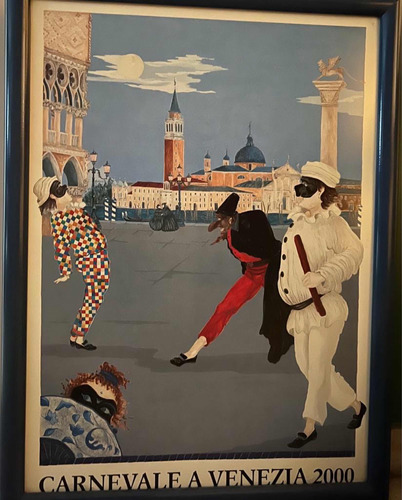 Cuadro Carnaval De Venezia 2000. 53,5 X 71 Cm