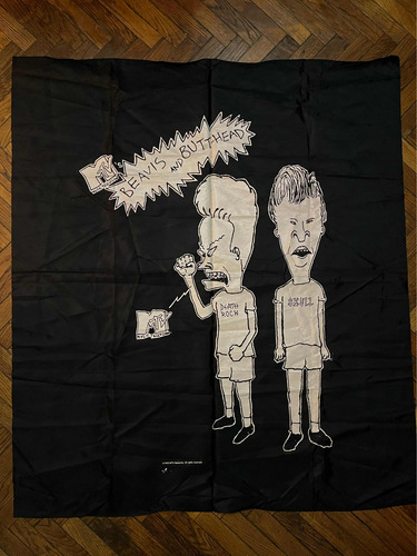 Poster De Tela Beavis & Butthead Mtv Impresión Vinilo 1993