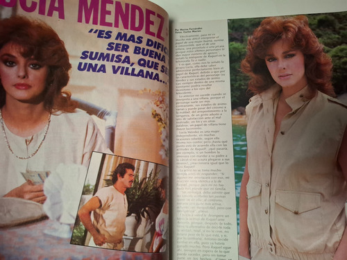 Revista Tv Y Novelas Lucia Mendez,erika Buenfil,claudia Cord (Usado)