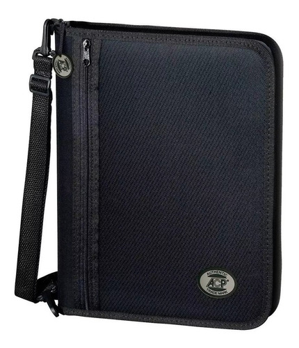 Imagem 10 de 10 de Fichario 4 Argolas Universitario Arg Nylon Preto Teen Acp