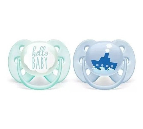 Imagen 2 de 6 de Chupete Ultra Soft Philips Avent Scf222/01 0-6 Meses