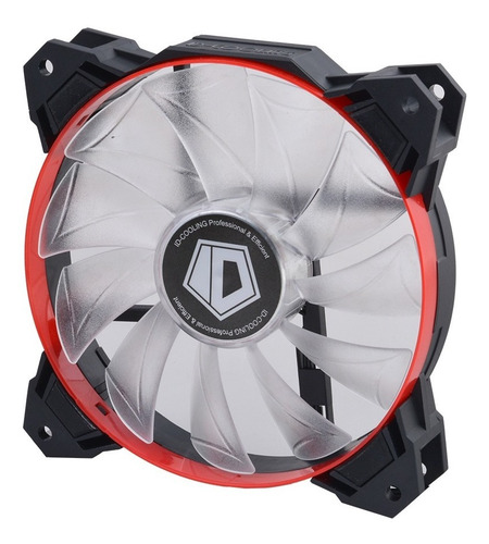 Imagen 3 de 9 de Cooler 120mm Id-cooling Pwm 1500rpm 62 Cfm Con Leds Rojos