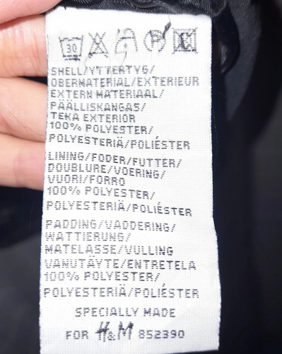 Chaqueta Negra Hennes Por H&m Talla S Usado (Usado)