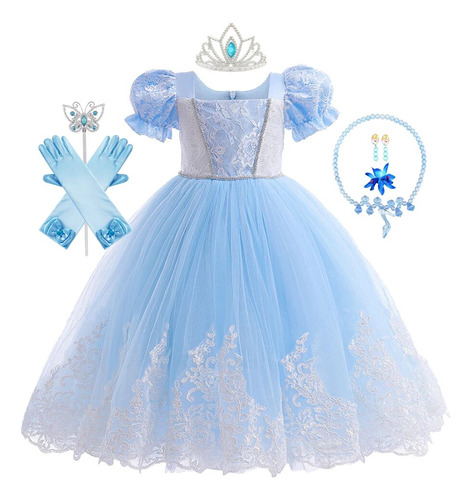 Vestido De Princesa De Halloween Para Niñas, Cuento De Hadas