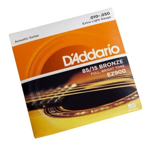 Imagen 2 de 6 de Encordado Cuerdas Guitarra Acústica 010 Ez900 Daddario .10