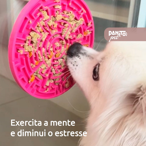 Tapete De Lamber Comedouro Ração Úmida Labirinto P Pet Games